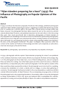 Cover page: “Fijian Islanders preparing for a feast” (1959): The  Influence of Photography on Popular Opinions of the Pacific