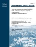 Cover page: 2025 California Demand Response Potential Study - Charting California’s Demand Response Future: Final Report on Phase 2 Results