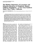 Cover page: The Relative Importance of Lacustrine and Estuarine Resources to Prehistoric Hunter-Gatherer Populations:  A View from Southern Santa Clara Valley, California