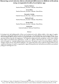 Cover page: Measuring social curiosity-driven attentional differences in children with autism using an augmented reality-based phone app