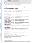 Cover page: Long‐term outcomes of cement in cement technique for revision endoprosthesis surgery