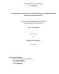 Cover page: Cultivating Healthy Trajectories: An Experimental Study of Community Gardening, Personality, and Health Behaviors