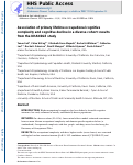 Cover page: Association of primary lifetime occupational cognitive complexity and cognitive decline in a diverse cohort: Results from the KHANDLE study