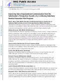 Cover page: Improving Dairy Organizational Communication from the Veterinarian's Perspective: Results of a Continuing Veterinary Medical Education Pilot Program