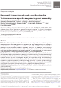 Cover page: RecoverY: k-mer-based read classification for Y-chromosome-specific sequencing and assembly.