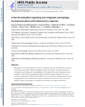 Cover page: A Src-H3 acetylation signaling axis integrates macrophage mechanosensation with inflammatory response