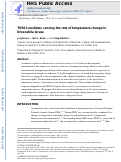 Cover page: TRPA1 mediates sensation of the rate of temperature change in Drosophila larvae