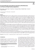 Cover page: Precision Nutrition and Cardiovascular Disease Risk Reduction: the Promise of High-Density Lipoproteins