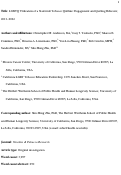 Cover page: LGBTQ Utilization of a Statewide Tobacco Quitline: Engagement and Quitting Behavior, 2010–2022