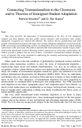 Cover page: Connecting Transnationalism to the Classroom and to Theories of Immigrant Student Adaptation