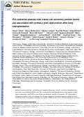 Cover page: Preoperative Plasma Club (Clara) Cell Secretory Protein Levels Are Associated With Primary Graft Dysfunction After Lung Transplantation