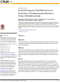 Cover page: Projected Impact of Salt Restriction on Prevention of Cardiovascular Disease in China: A Modeling Study