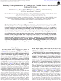 Cover page: Enabling Catalog Simulations of Transient and Variable Sources Based on LSST Cadence Strategies