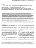 Cover page: A novel, long-lived, and highly engraftable immunodeficient mouse model of mucopolysaccharidosis type I.