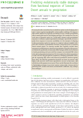 Cover page: Predicting evolutionarily stable strategies from functional responses of Sonoran Desert annuals to precipitation