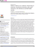 Cover page: Neither influence nor selection: Examining co-evolution of political orientation and social networks in the NetSense and NetHealth studies