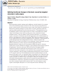 Cover page: Defining functional changes in the brain caused by targeted stereotaxic radiosurgery