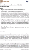 Cover page: On the Piezoelectric Detection of Guided Ultrasonic Waves