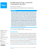 Cover page: Recalibrating the body: visuotactile ventriloquism aftereffect.