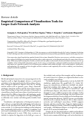 Cover page: Empirical Comparison of Visualization Tools for Larger-Scale Network Analysis