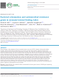 Cover page: Bacterial colonization and antimicrobial resistance genes in neonatal enteral feeding tubes