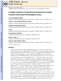 Cover page: A Simple Capacitive Charge-Division Readout for Position-Sensitive Solid-State Photomultiplier Arrays.