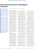 Cover page: Policy and programmatic importance of spatial alignment of data sources.