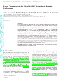 Cover page: Large fluctuations in the high-redshift metagalactic ionizing background