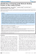 Cover page: Identification of Potential Small Molecule Binding Pockets on Rho Family GTPases
