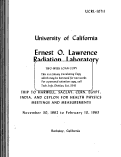 Cover page: TRIP TO HARWELL, SACLAY, CERN, EGYPT, INDIA, AND CEYLON FOR HEALTH PHYSICS MEETINGS AND MEASUREMENTS