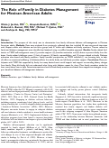 Cover page: The Role of Family in Diabetes Management for Mexican American Adults.