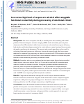 Cover page: Low versus high level of response to alcohol affects amygdala functional connectivity during processing of emotional stimuli