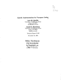 Cover page: Systolic implementations for transpose coding