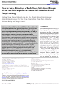 Cover page: Non-Invasive Detection of Early-Stage Fatty Liver Disease via an On-Skin Impedance Sensor and Attention-Based Deep Learning.