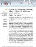 Cover page: Real-time and Sub-wavelength Ultrafast Coherent Diffraction Imaging in the Extreme Ultraviolet