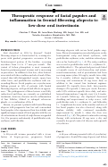 Cover page: Therapeutic response of facial papules and inflammation in frontal fibrosing alopecia to low-dose oral isotretinoin