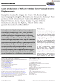 Cover page: Giant Modulation of Refractive Index from Picoscale Atomic Displacements