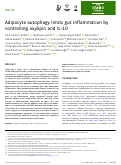 Cover page: Adipocyte autophagy limits gut inflammation by controlling oxylipin and IL‐10