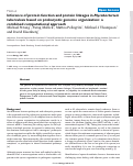 Cover page: Inference of protein function and protein linkages in Mycobacterium tuberculosis based on prokaryotic genome organization: a combined computational approach