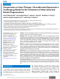 Cover page: Perspectives on Gene Therapy: Choroideremia Represents a Challenging Model for the Treatment of Other Inherited Retinal Degenerations