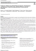 Cover page: Prediction of Maternal and Fetal Pharmacokinetics of Dolutegravir and Raltegravir Using Physiologically Based Pharmacokinetic Modeling