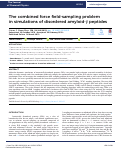 Cover page: The combined force field-sampling problem in simulations of disordered amyloid-β peptides