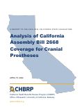 Cover page of Analysis of California Assembly Bill 2668: Coverage for Cranial Protheses&nbsp;