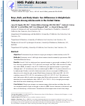 Cover page: Boys, Bulk, and Body Ideals: Sex Differences in Weight-Gain Attempts Among Adolescents in the United States