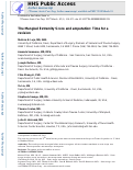 Cover page: The mangled extremity score and amputation