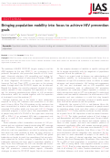 Cover page: Bringing population mobility into focus to achieve HIV prevention goals.