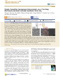 Cover page: Single-Crystalline Germanium Nanocrystals via a Two-Step Microwave-Assisted Colloidal Synthesis from GeI4