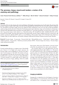 Cover page: The peroneus longus muscle and tendon: a review of its anatomy and pathology