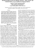 Cover page: Moving past indirect proxies for language experience: 'Native speaker' and residential history are poor predictors of language behavior