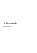 Cover page: På återseende